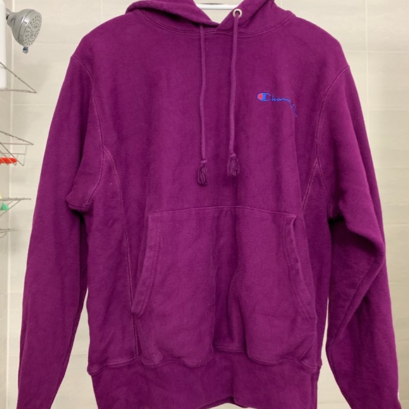 Dark purple champion hoodie - Picture 1 of 7